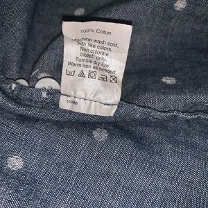 J. Crew Tops - J Crew Button Down Polka Dot Chambray J. Crew Tops - J Crew Button Down Polka Dot Chambray